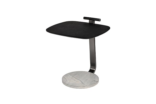 Столик журнальный приставной серый Garda Decor 57EL-10393