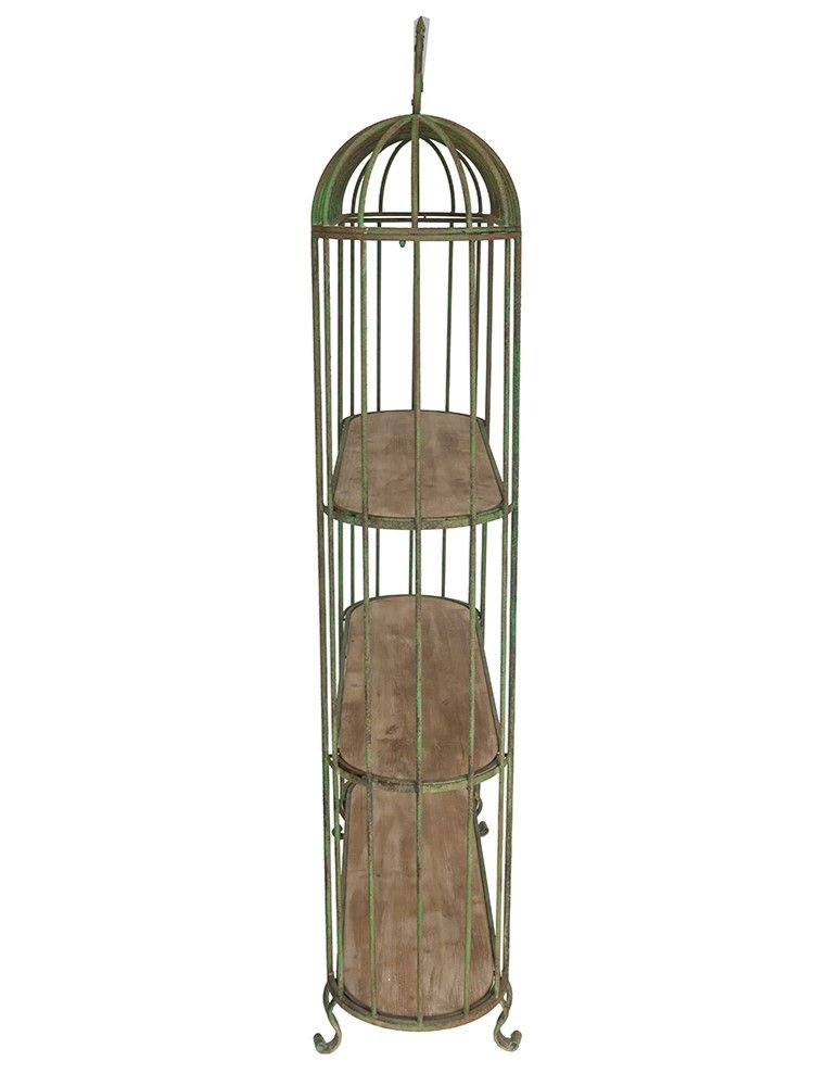 Стеллаж с -мя полками Прованс Glasar D7203-DS