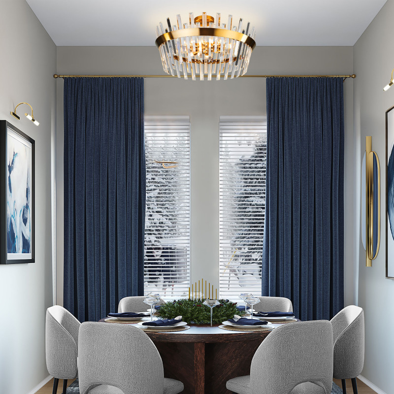 Люстра на штанге Eurosvet 10111/8 бронза/хруст Smart