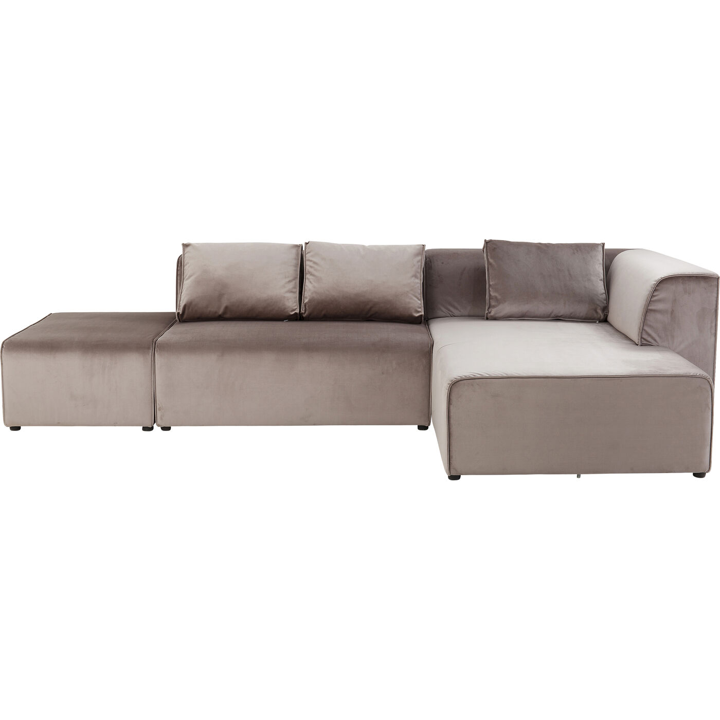 Диван угловой правосторонний Infinity Velvet Taupe Right KARE 83521