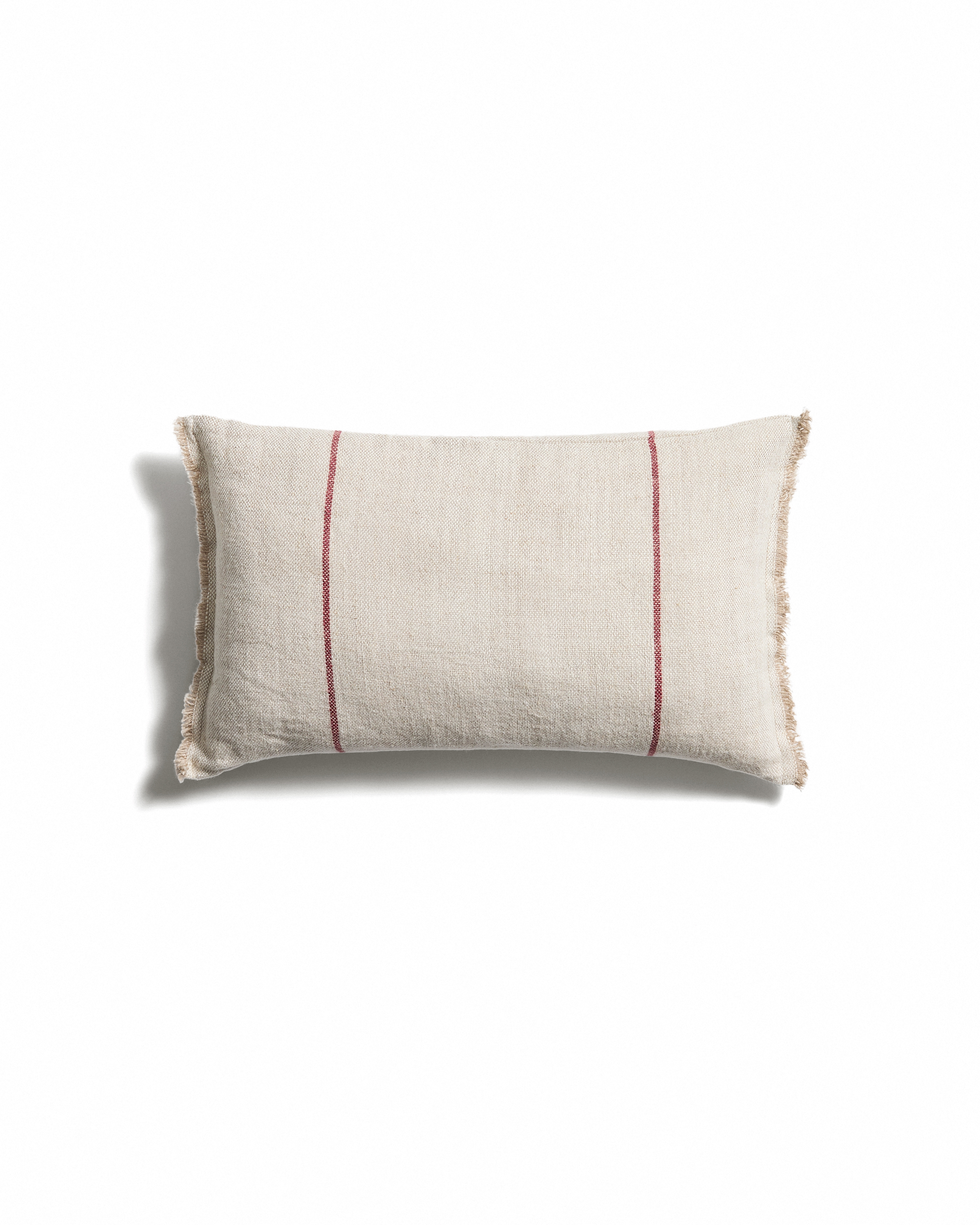 Чехол для подушки Lidore из бежевого льна с красными полосами, 30 x 50 см La Forma 481447