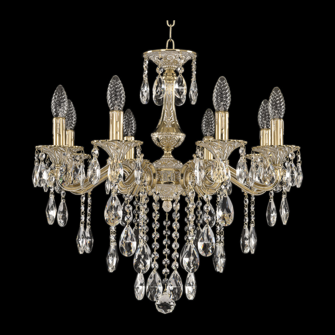 Люстра бронзовая с хрусталём 72102/8/175 B GW