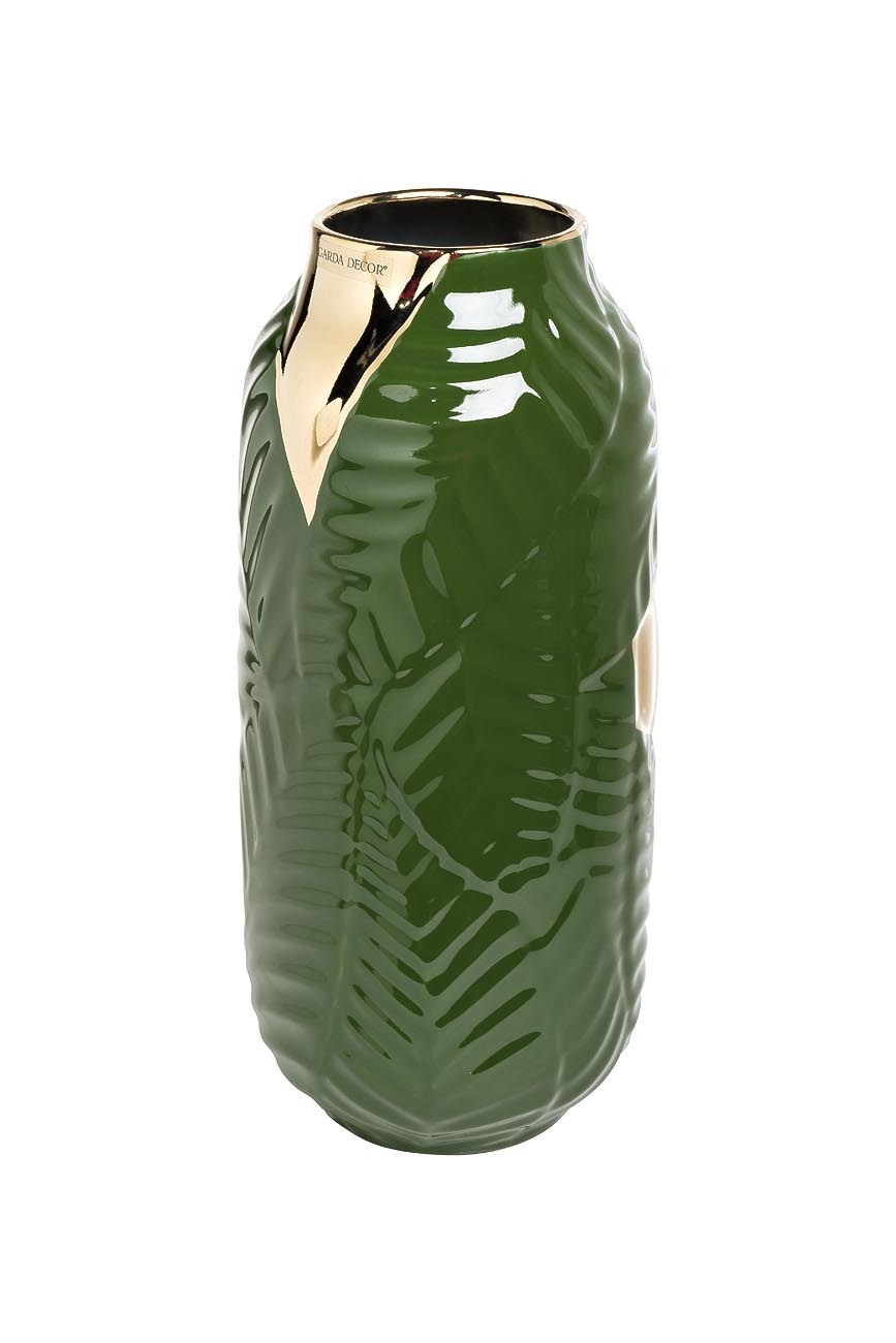 Ваза керамическая зеленая Garda Decor 55RV3749L