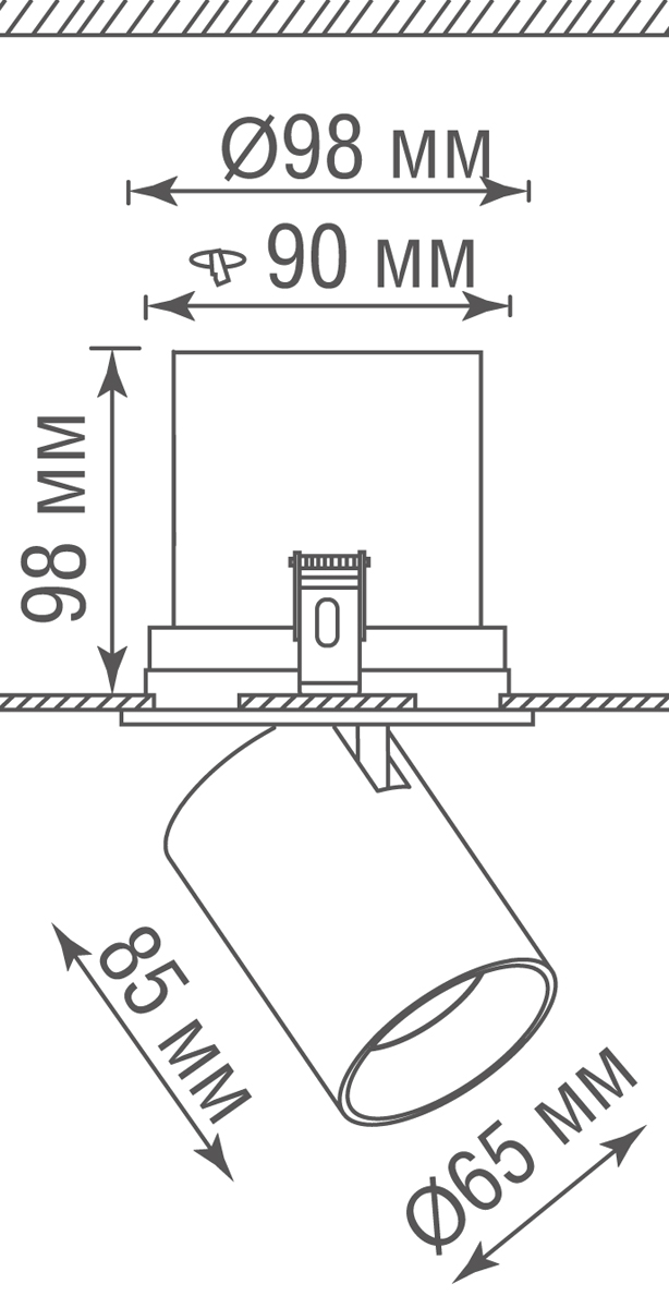 Встраиваемый светодиодный светильник Donolux DL20151SQ15W1W