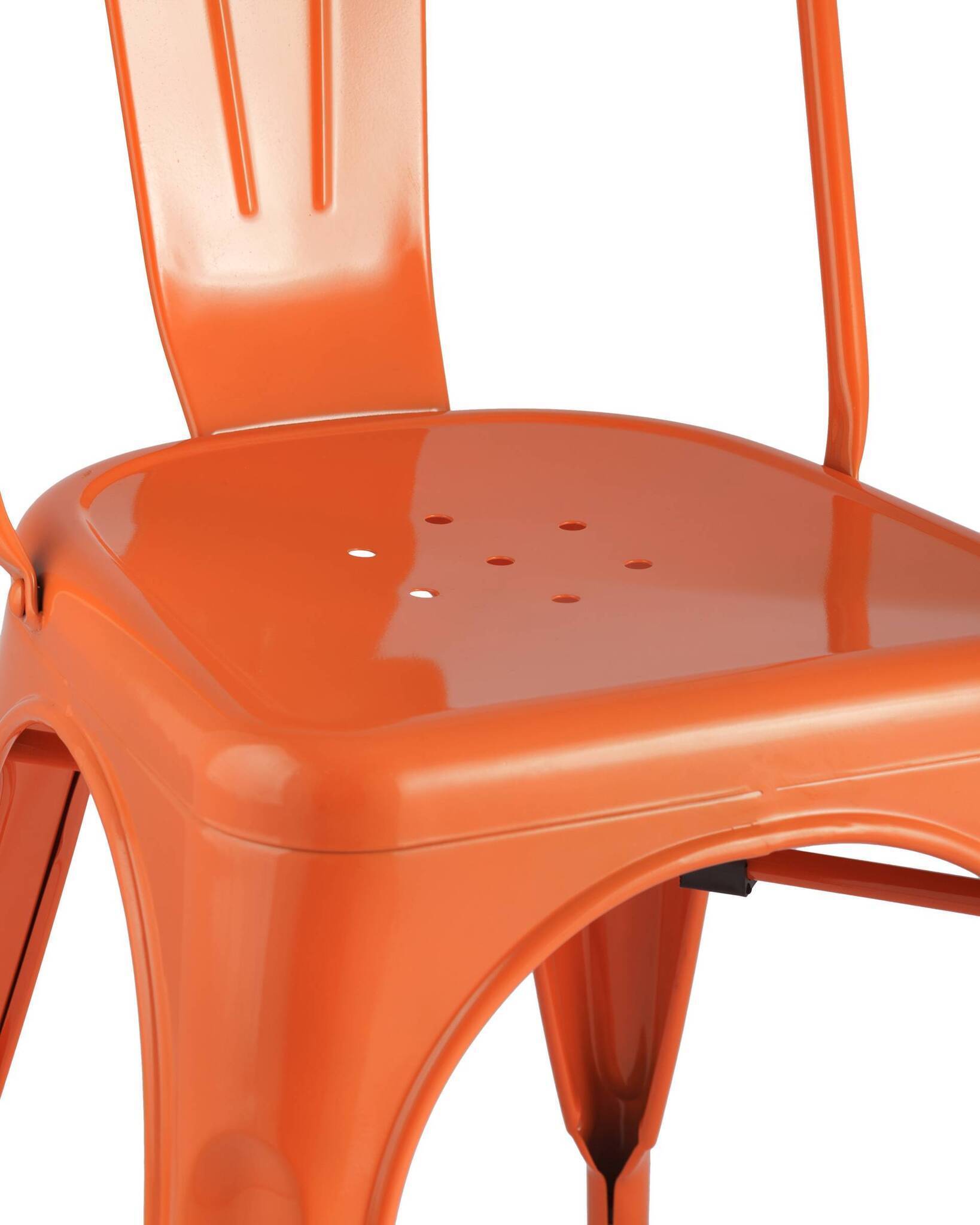 Стул TOLIX оранжевый глянцевый Stool Group