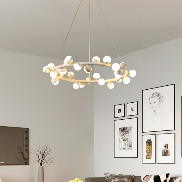 Подвесная люстра AQUATIO L48 Black by ImperiumLoft