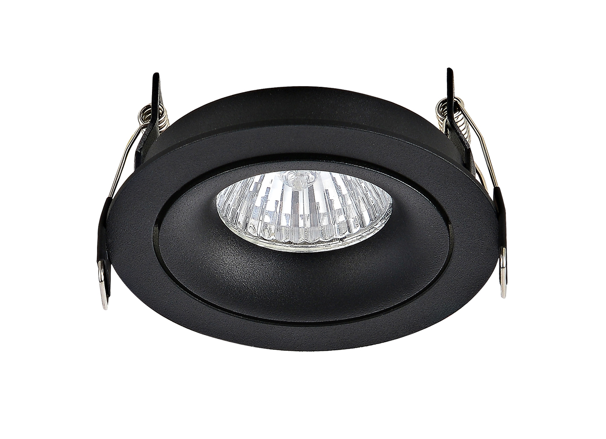 Встраиваемый поворотный светильник под сменную лампу Donolux DL18412/01TR Black