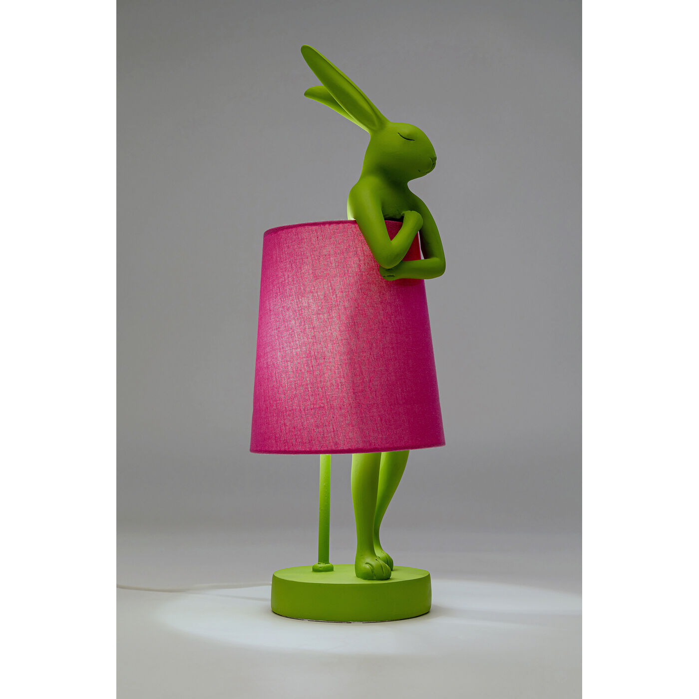 Светильник настольный Animal Rabbit Green/Pink 50cm KARE 56660