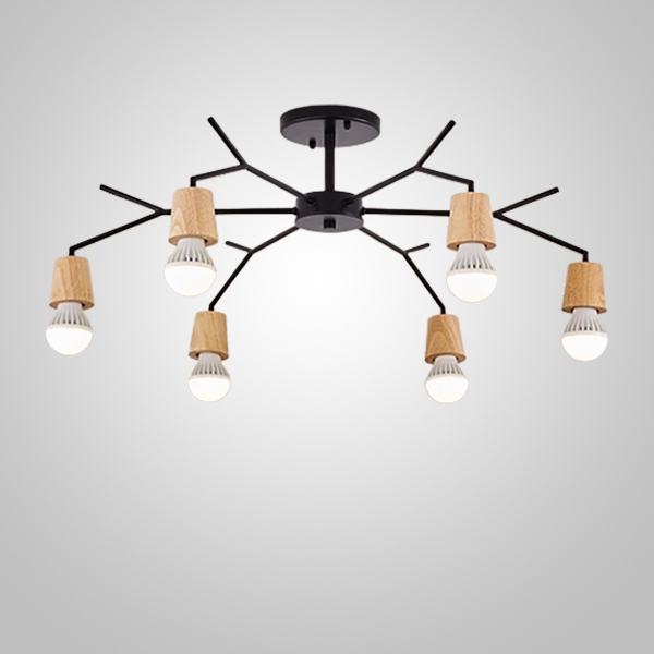 Люстра на штанге LES L6 Black by ImperiumLoft