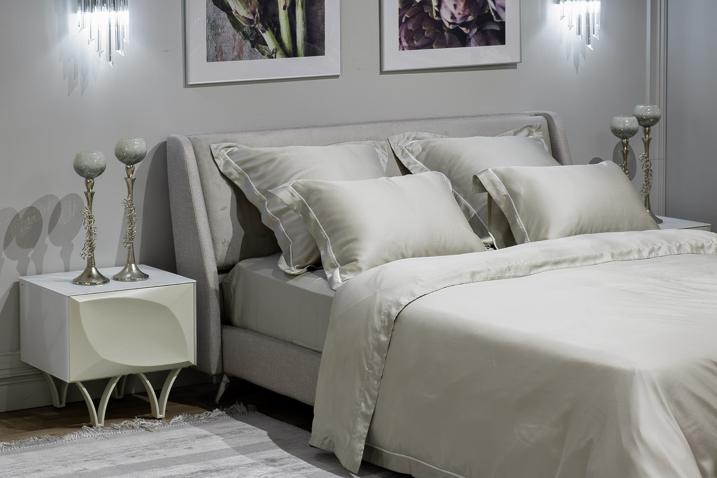 Простыня "Сопрано" 270х280см оливковая Garda Decor 107TD-D903D-PROS SOPR OLIV