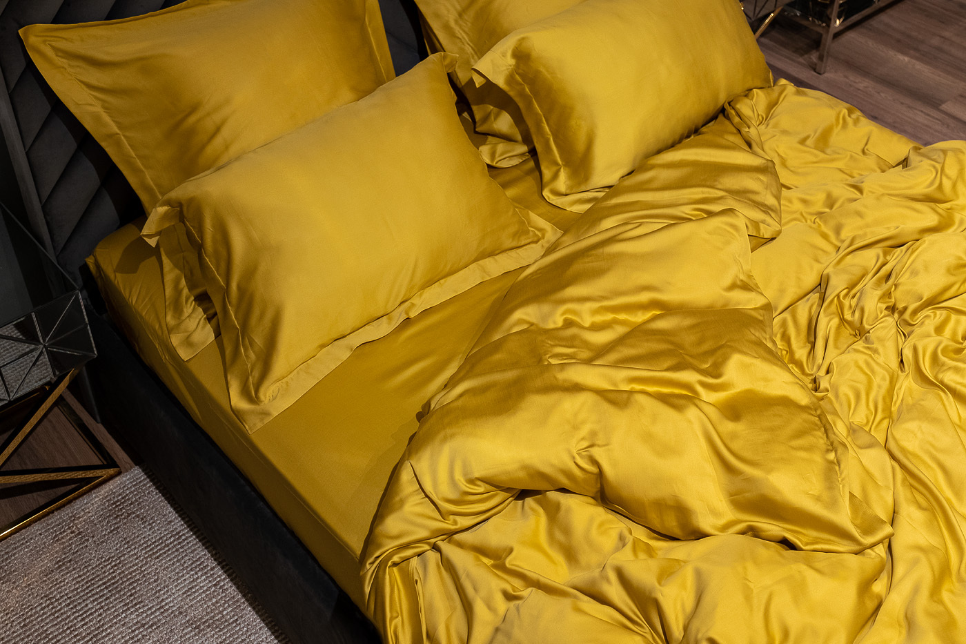 Простыня Сопрано 240х250см горчичная Garda Decor 131SH-4222-PROS SOPR GORCH