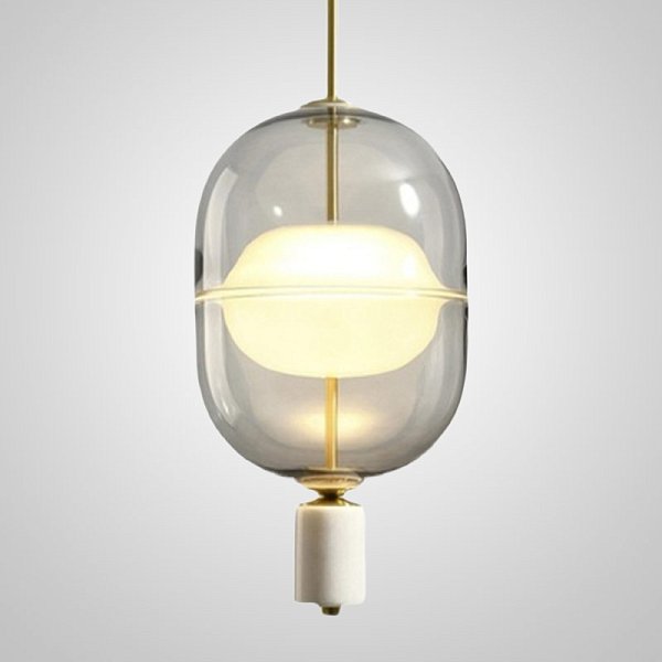 Подвесной светильник PLATTE 1 brass 3000К by ImperiumLoft