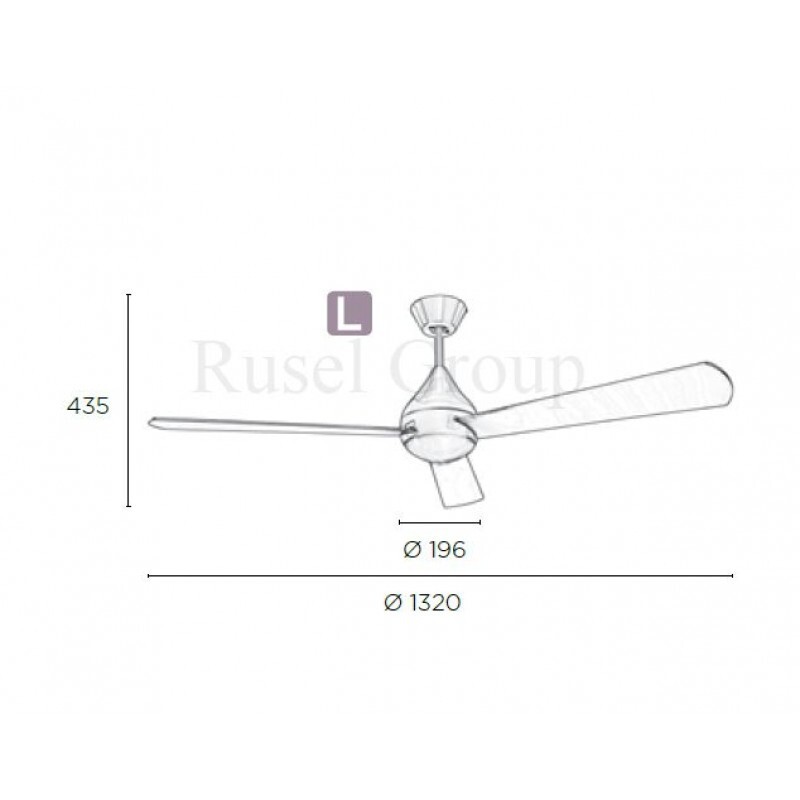 Потолочный вентилятор Leds C4 TUPAI DC