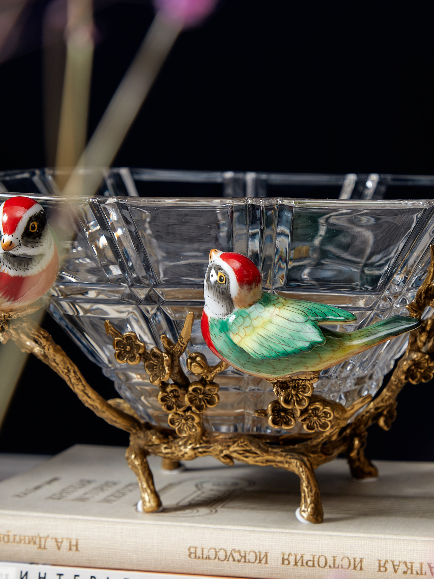 Чаша с птичками Glasar HGL488/1/GLASS