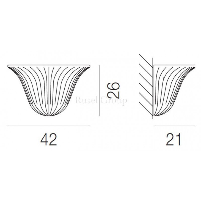 Настенный светильник Vistosi RIGA AP 40