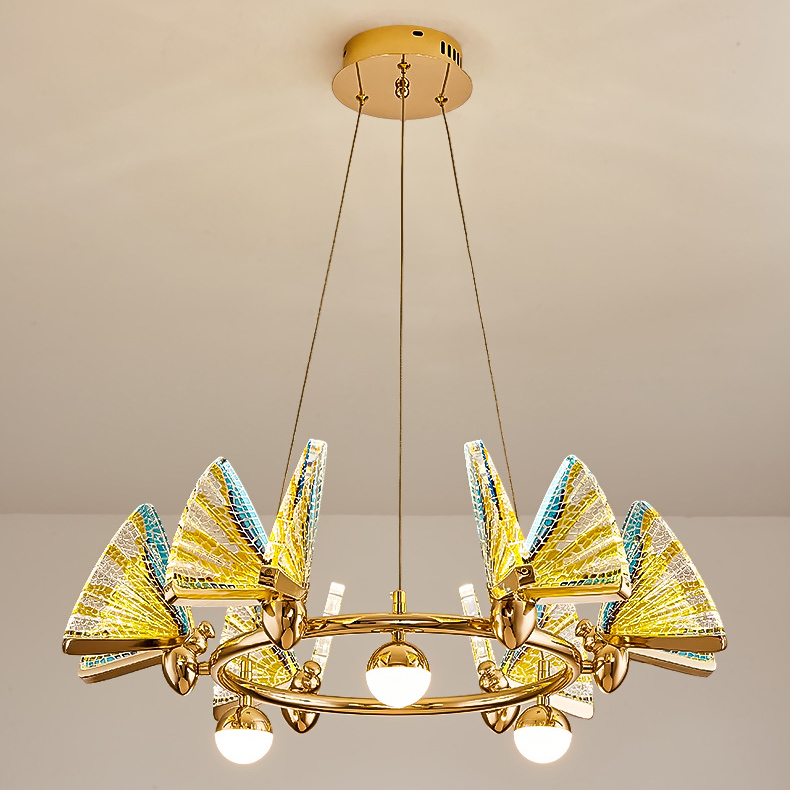 Подвесная люстра AMELIS LUX D63 Transparent Трехцветный свет by ImperiumLoft