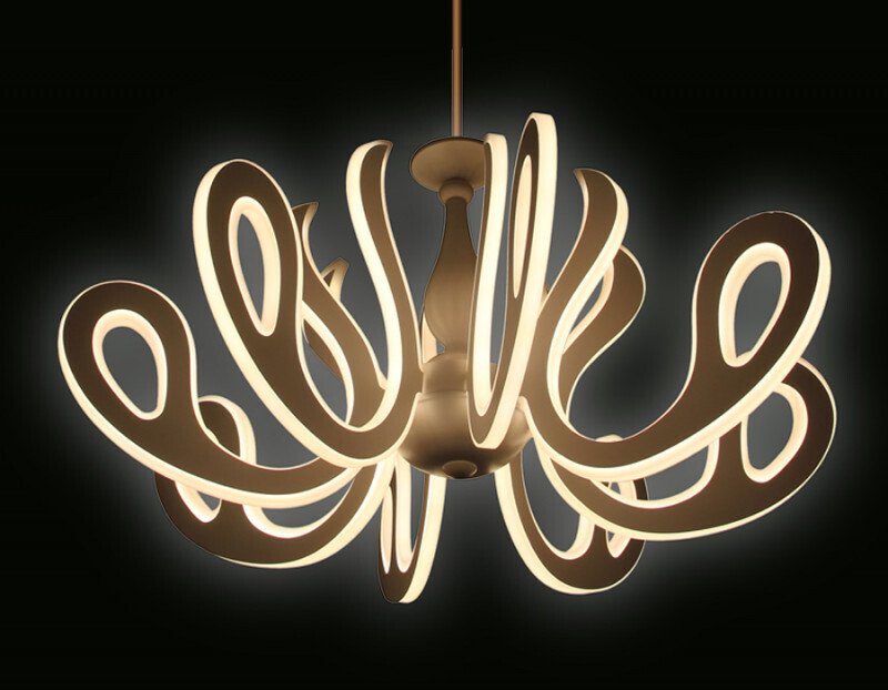 Подвесная люстра Ambrella FK82/8 WH 504W D820