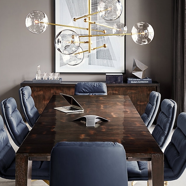 Люстра Restoration Hardware Glass Globe Mobile 55" Lacquered Burnished Brass