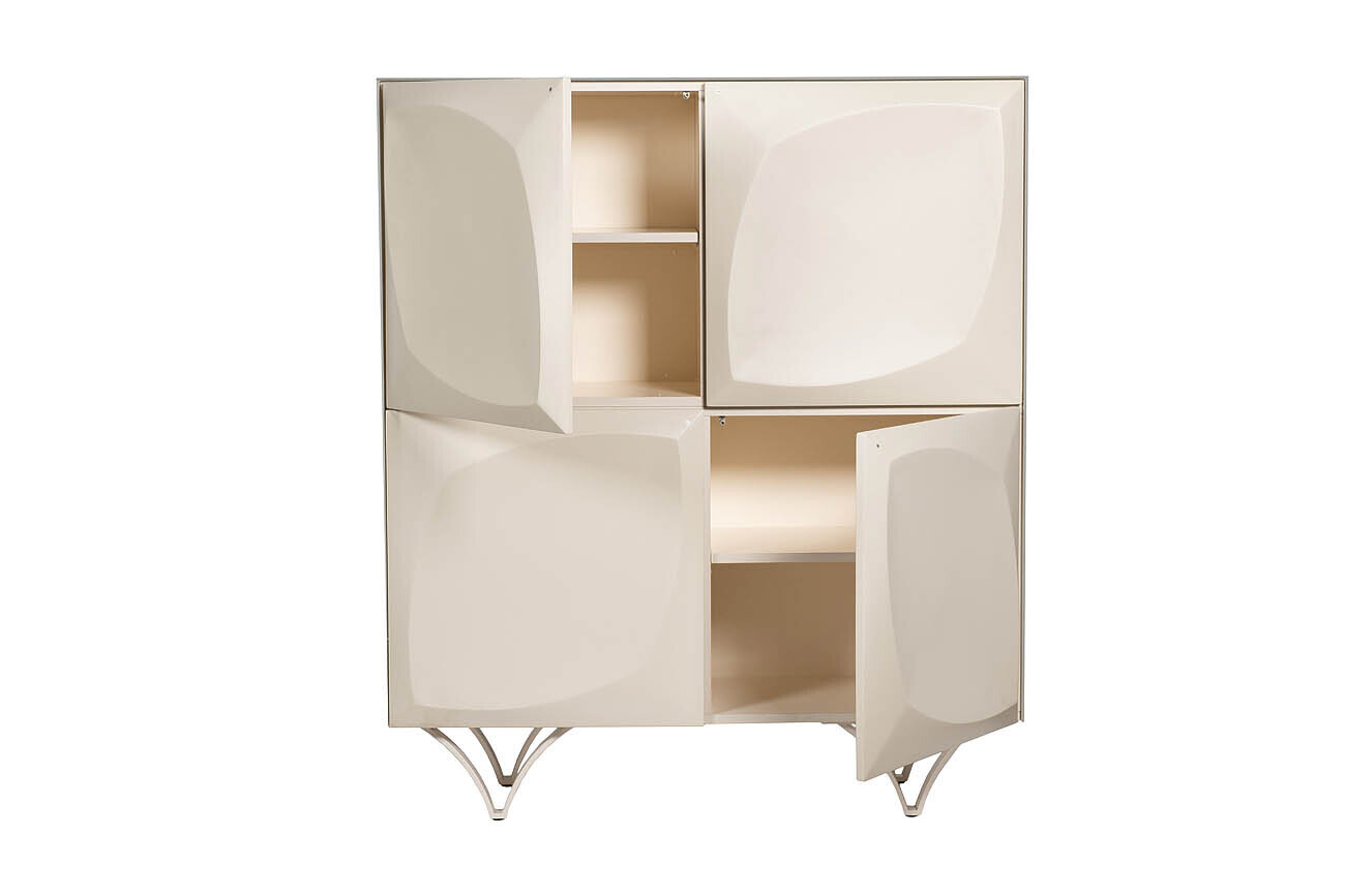 Комод Quadro высокий белый Garda Decor 58DB-CHH15873