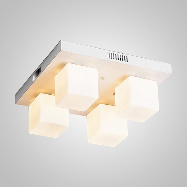 Подвесная люстра BOARD CUBE L4 White by ImperiumLoft