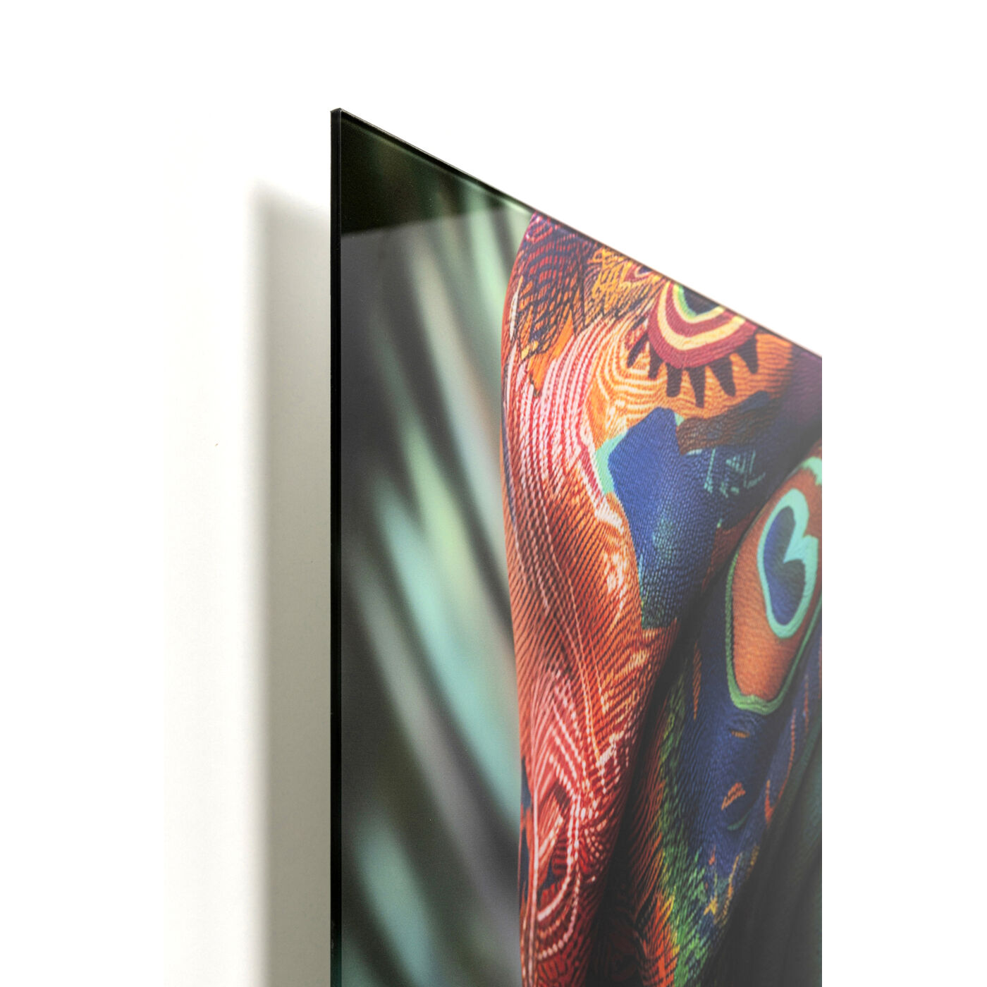 Картина стеклянная Muse Peacock 100x100cm KARE 57676