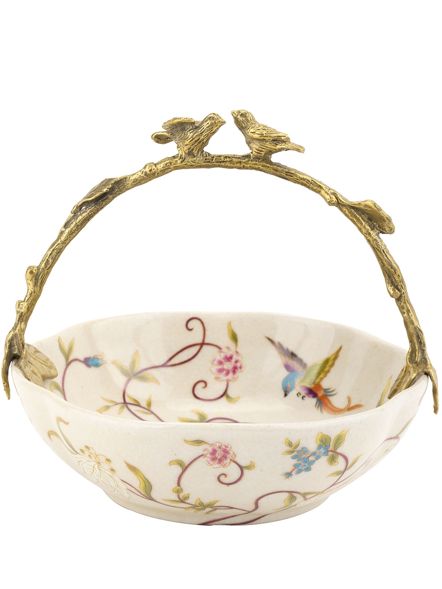 Корзинка с птичками Glasar 31G2403/HD009C/HFD2075