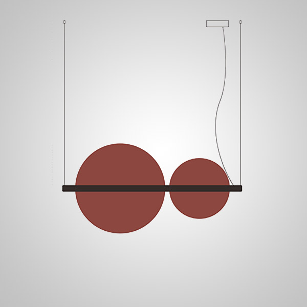 Подвесной светильник LIBERTY TWO Green Blue by ImperiumLoft