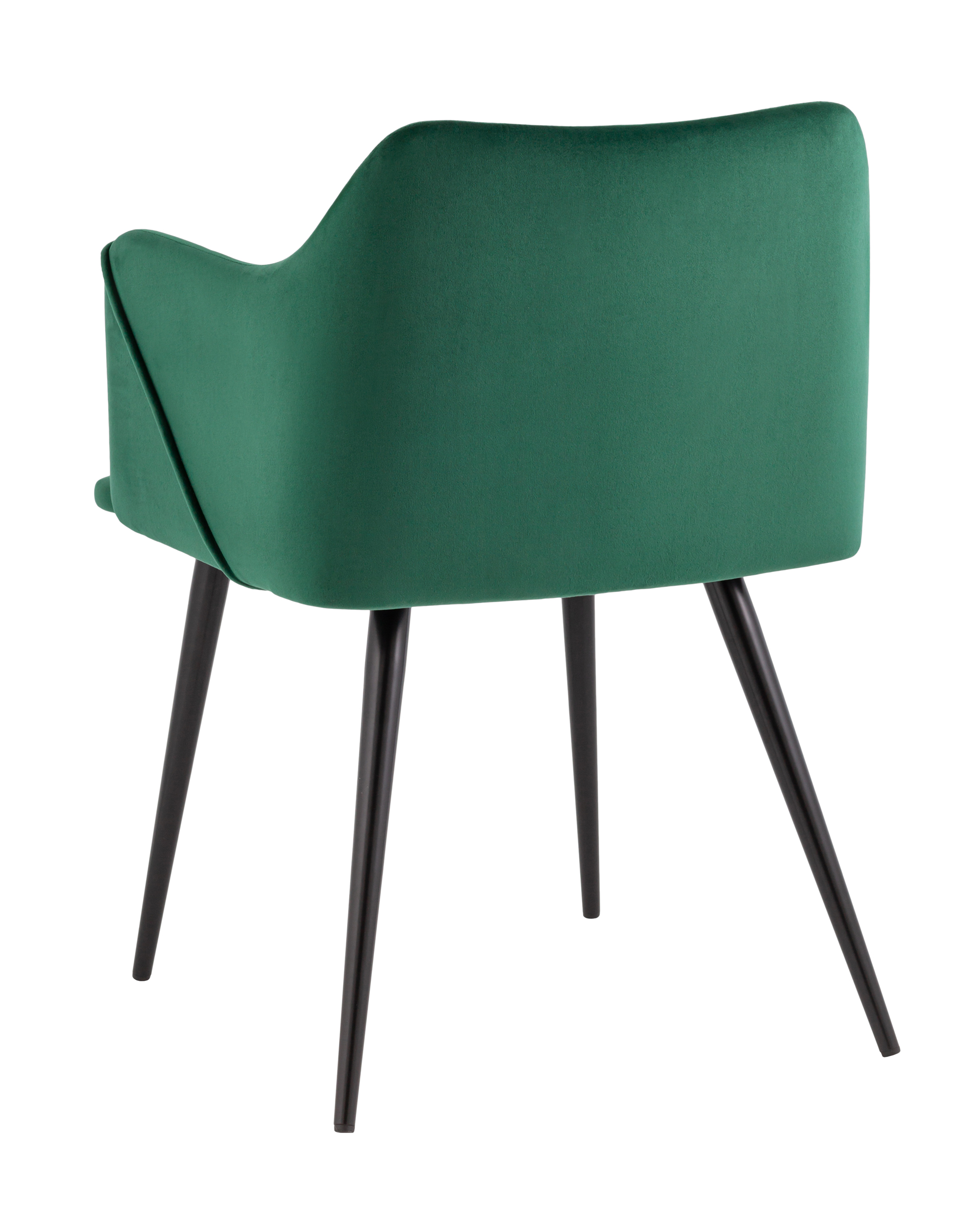 Стул с подлокотниками Джоэл велюр зелёный Stool Group
