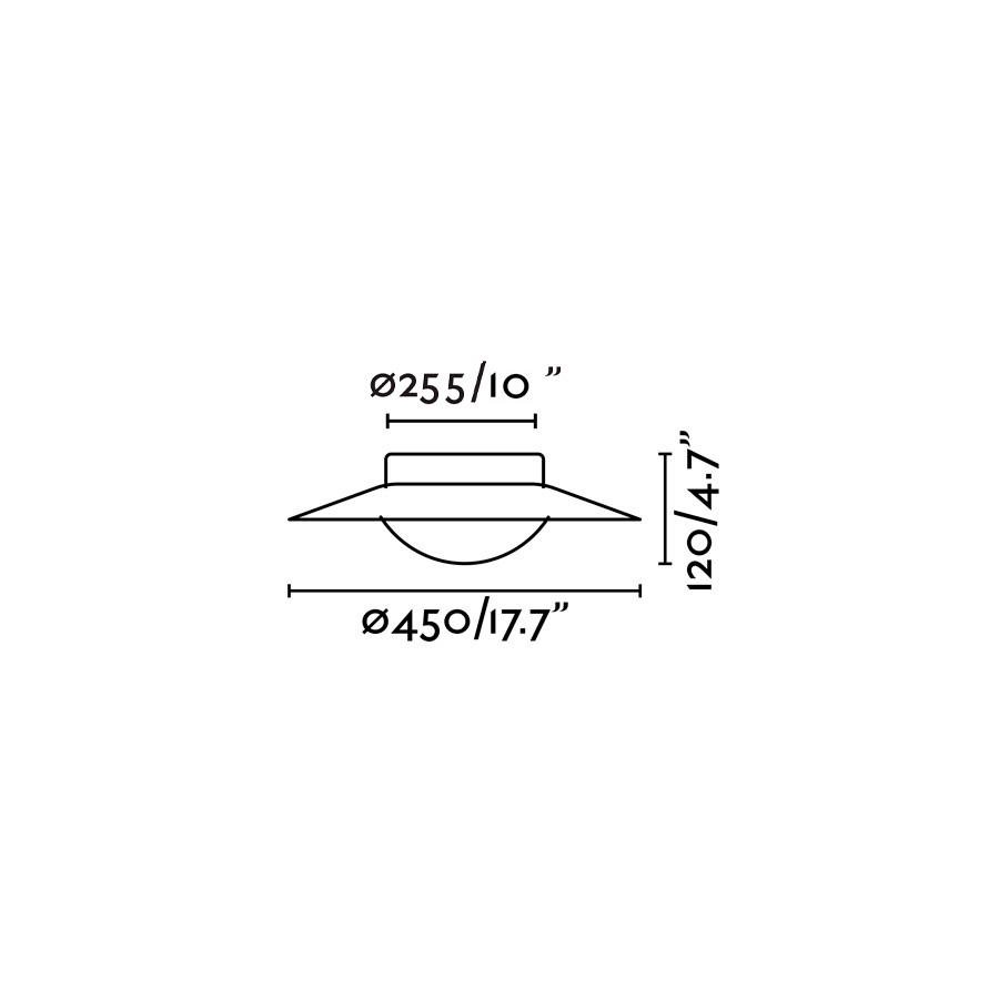 Плафон Side 20W никель Faro