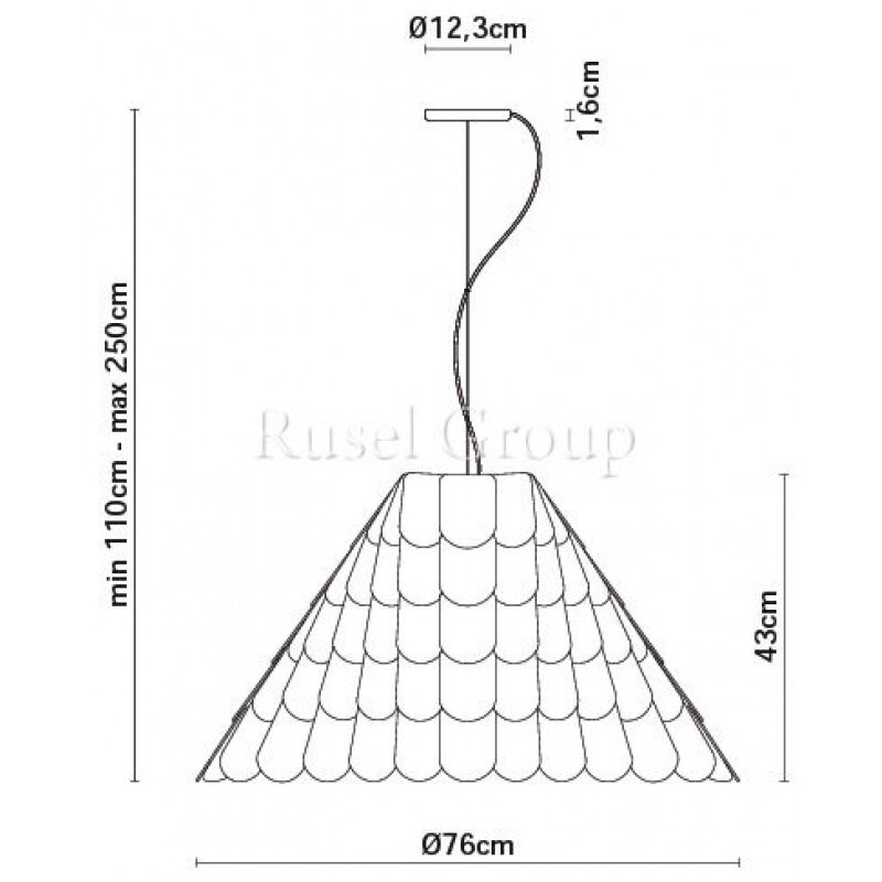 Подвесной светильник Fabbian Roofer F12 A03 32