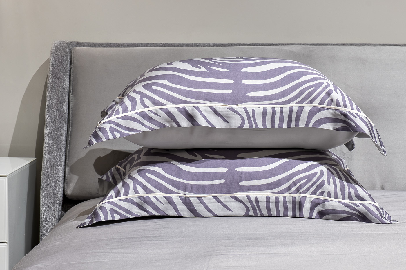 Комплект из 2х наволочек Саванна с принтом 50х70см серый Garda Decor 144HF-41008