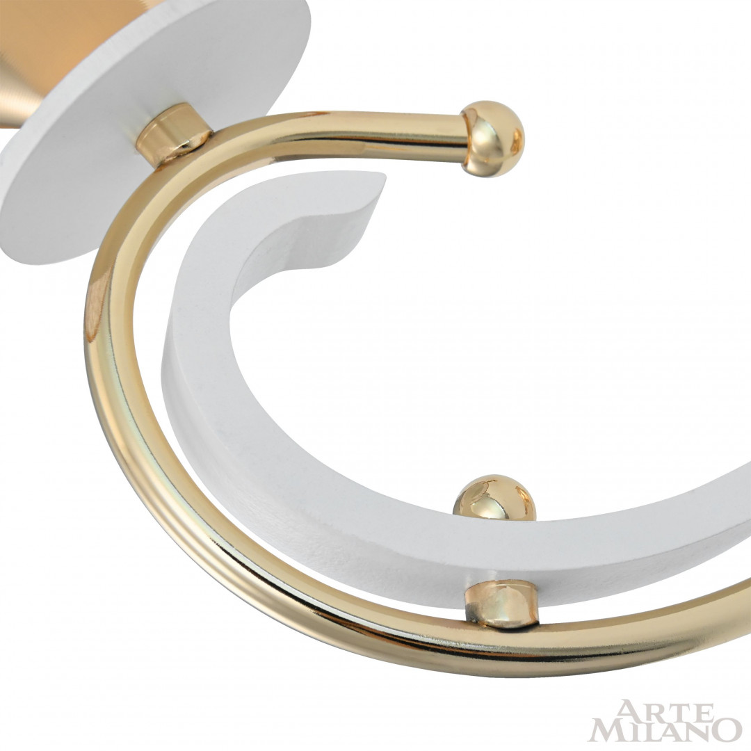 Бра с плафоном 301237/1W Wh/Gd Arte Milano