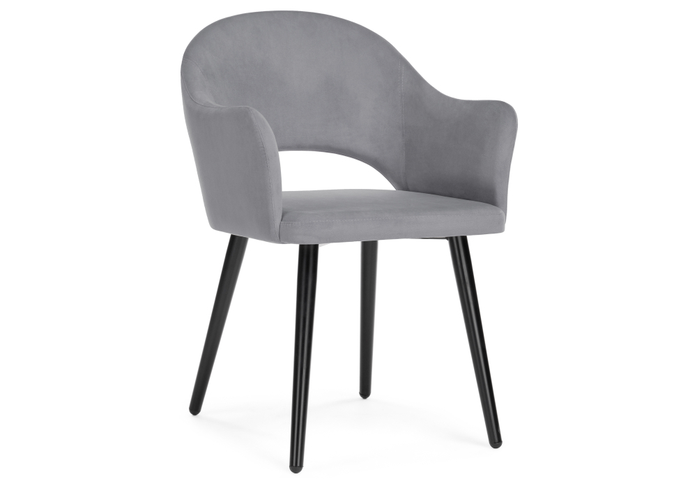 Стул Woodville Апри tenerife stone / черный глянец 538147