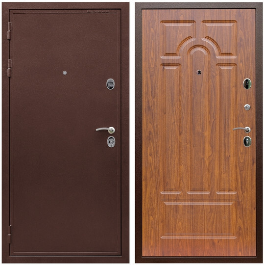 Дверь входная Graf Лондон Антик медь / МДФ 6 мм ФЛ-58 Мореная береза