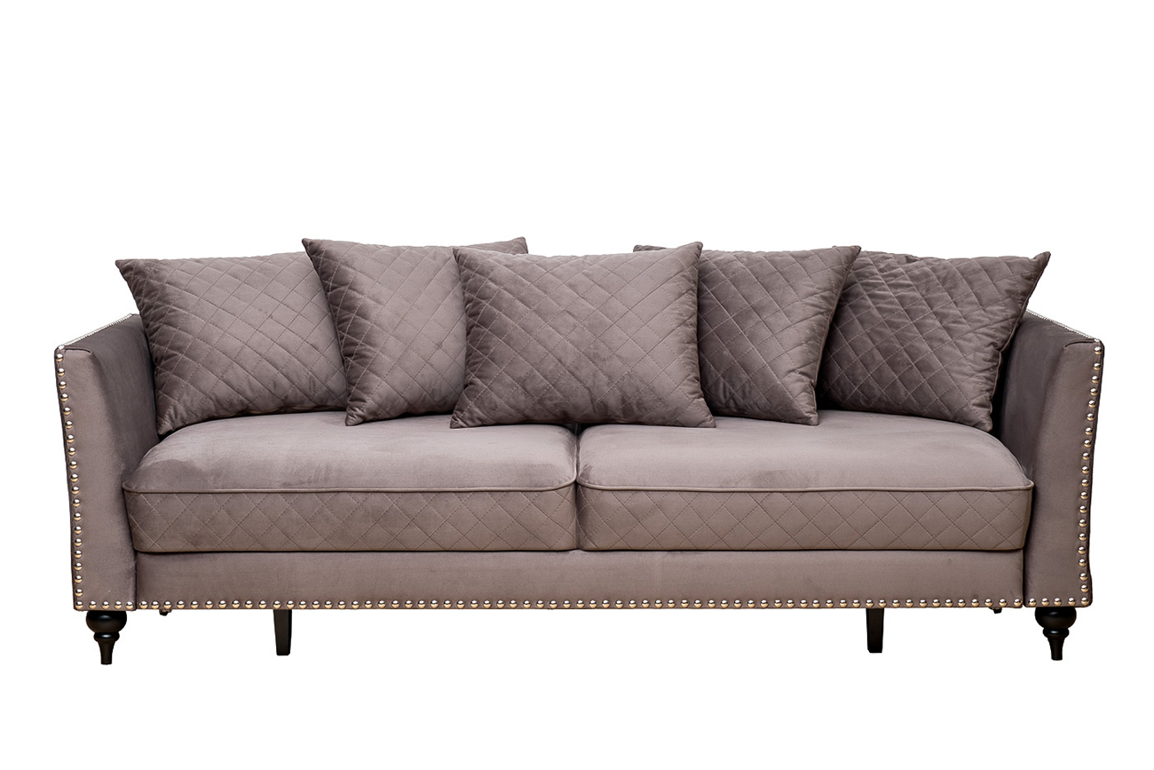 Диван Sorrento 230M трехместный раскладной серый Garda Decor SORRENTO-230M-Colt017