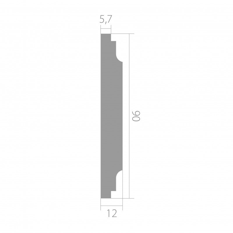 Молдинг Ultrawood арт. U 0016 (2440 х 90 х 12)