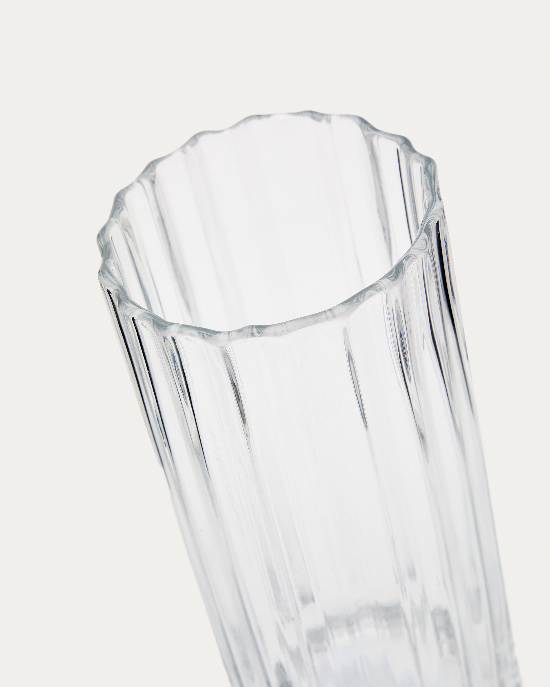 Ваза Neblan прозрачная стеклянная 25,5 см La Forma (ex Julia Grup)