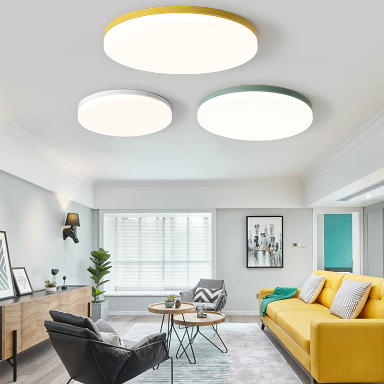 Потолочный светильник DISC HALF D26 Yellow by ImperiumLoft