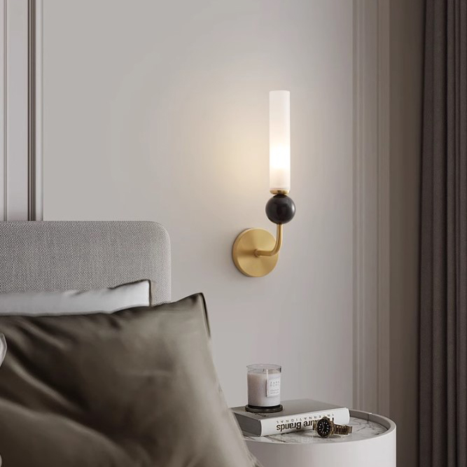 Настенный светильник CYLINDER WALL H36 Brass by ImperiumLoft