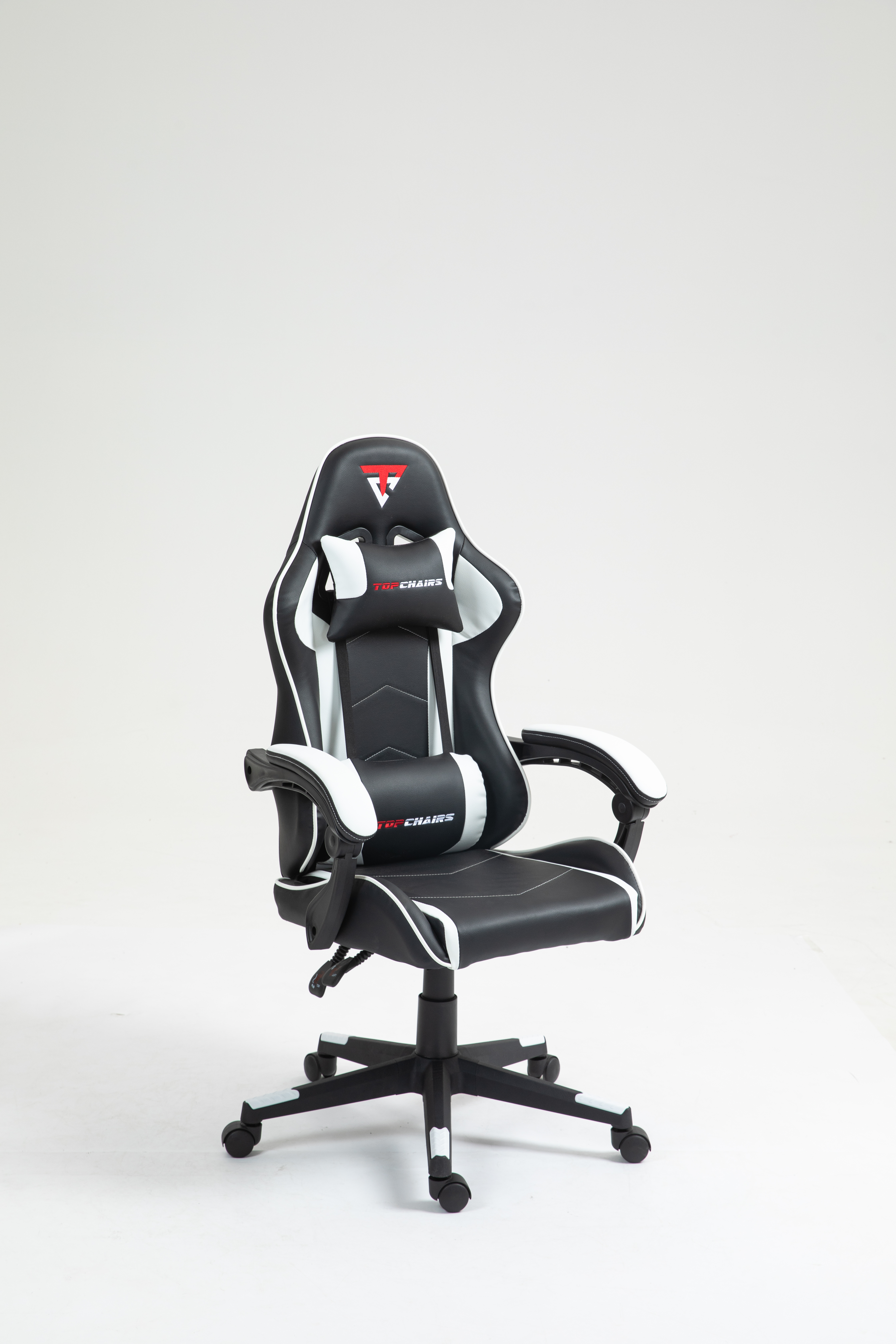 Кресло спортивное TopChairs Shadow черно-белый Stool Group