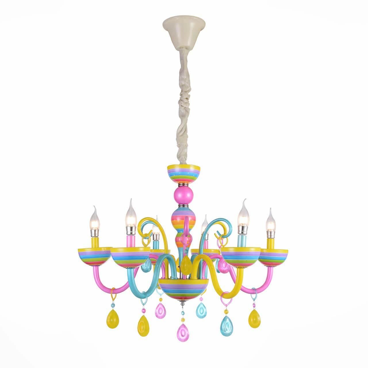 Разноцветная люстра RAINBOW 5 by ImperiumLoft