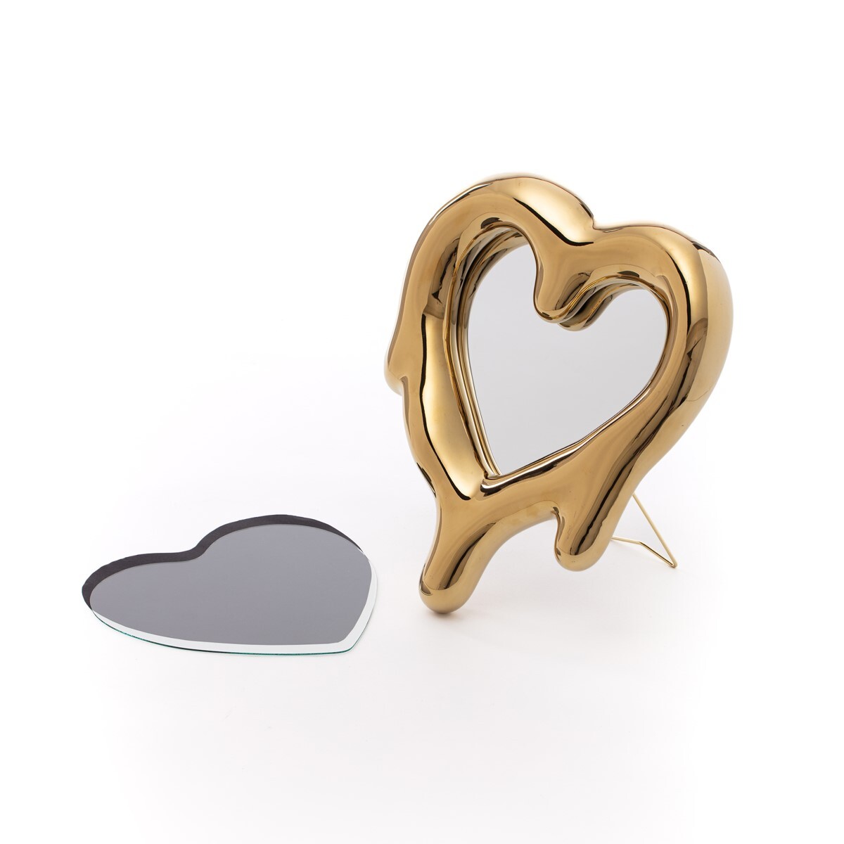 Рамка для фотографий Seletti Melted Heart Gold 10059