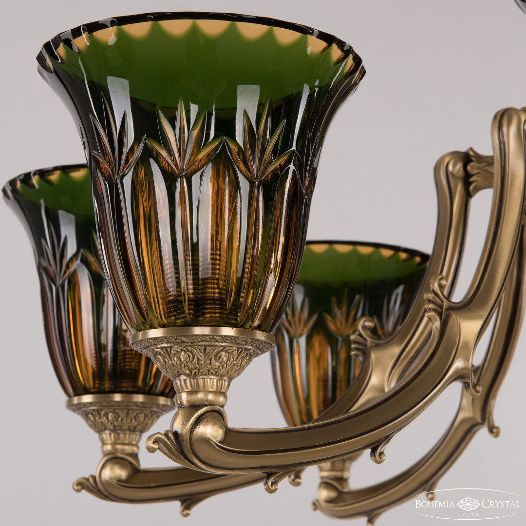 Торшер бронзовый 72009T/8/210 FP P2 U Amber-Green/H-1I FA1S