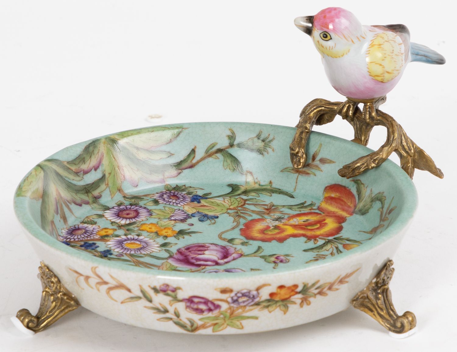 Блюдо с птичкой Glasar 31G2419/C914EHC/HLG2037