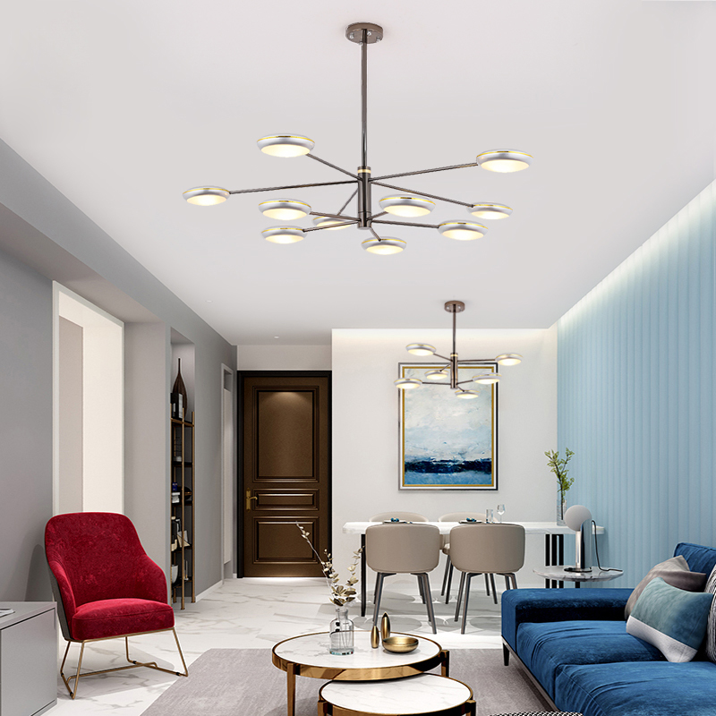 Люстра на штанге DRAMMEN D120 Black by ImperiumLoft