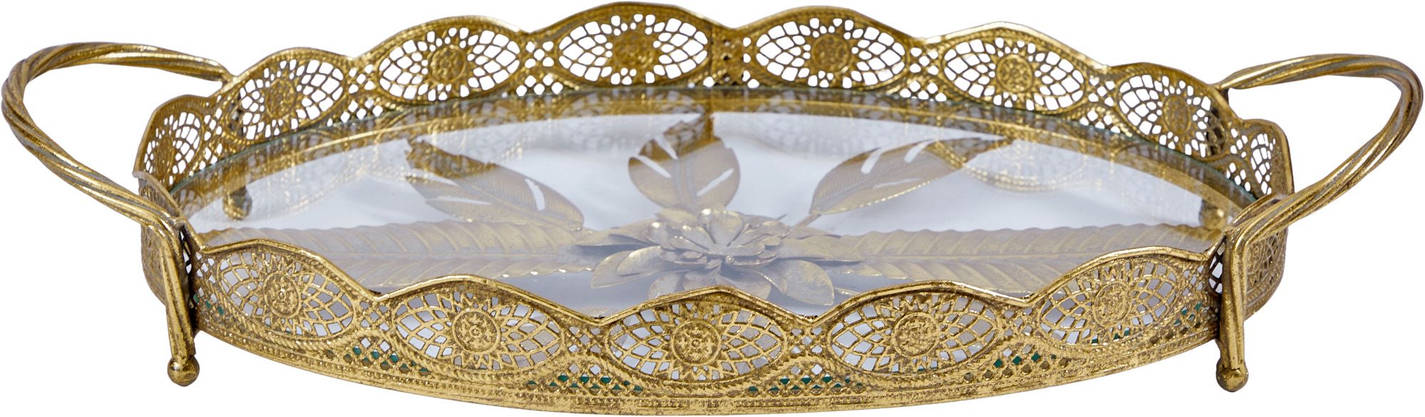 Поднос со стеклянной поверхностью Эфиопия Glasar 57-312/1