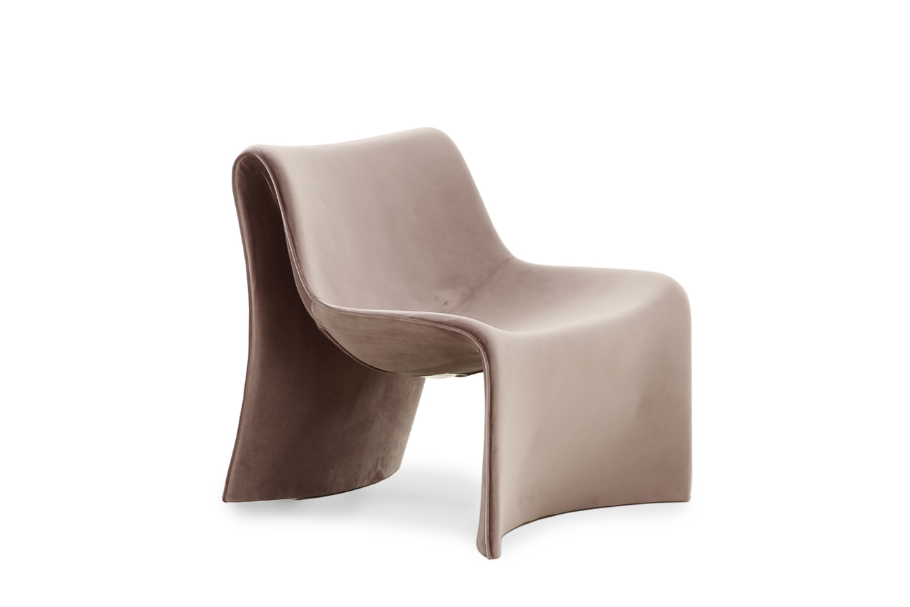 Кресло велюровое Duna светло-коричневое Garda Decor ZW-KRES-092 KOR