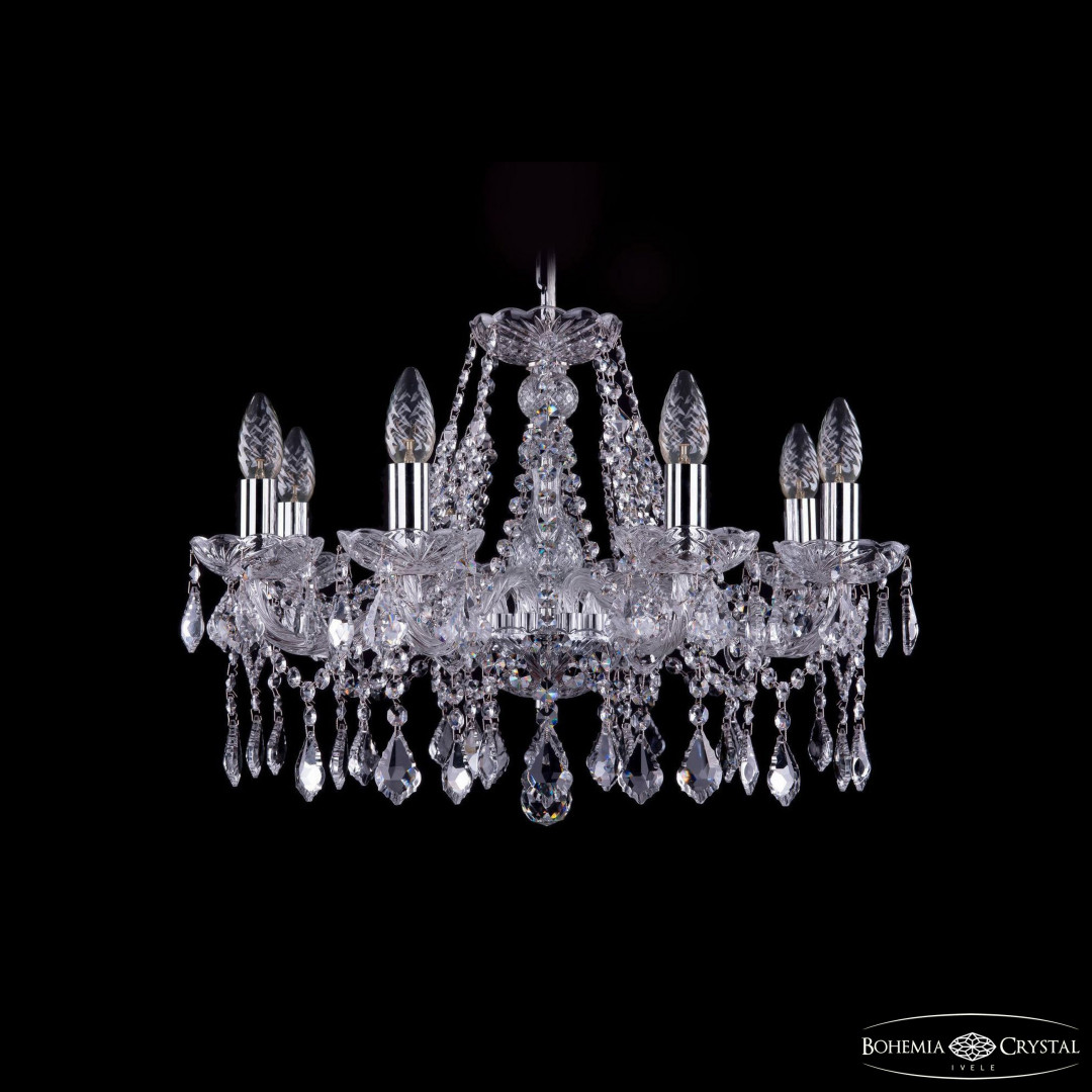 Люстра хрустальная 1413/8/200 Ni Leafs