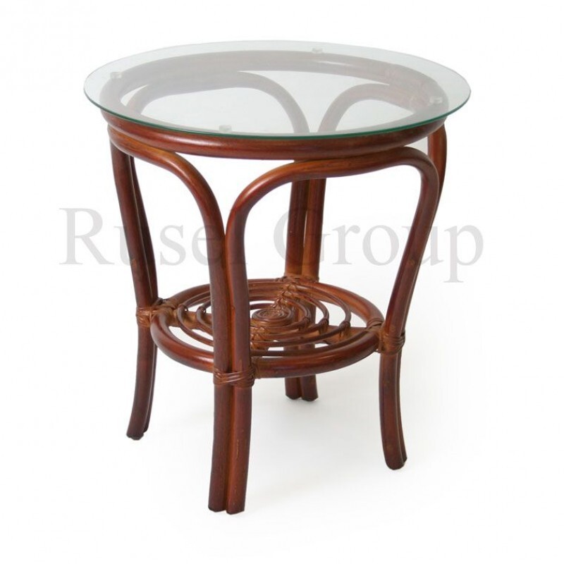 Журнальный столик Bali со стеклом Rattandesign