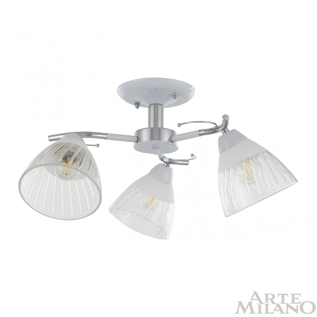 Люстра с плафонами 320306/3 WT+CR Arte Milano